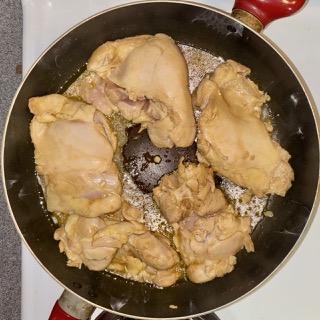 after frying chicken